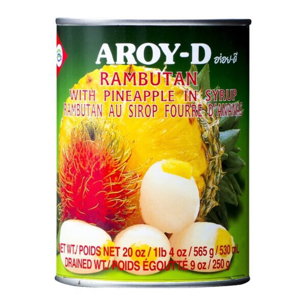 AROY-D Rambutan Ananas in Sirup 565g