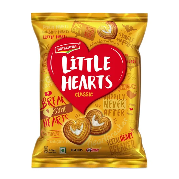 BRITANNIA Little Heart Biscuits 75g