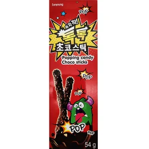 SUNYOUNG Popping Choco Sticks 54g