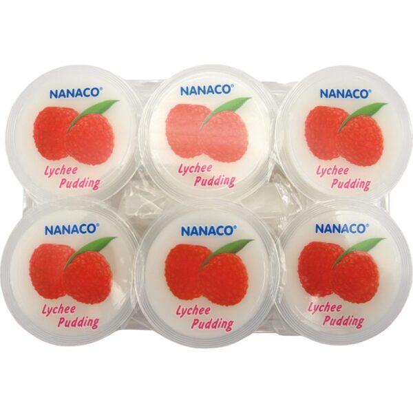 NANACO Lychee Pudding 6x80g