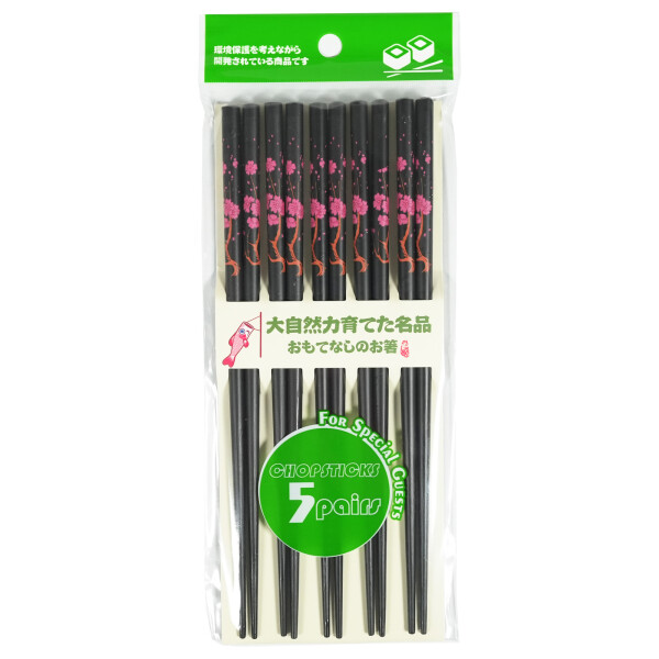 Essstäbchen 5er Pack Blumenmotive