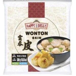 HAPPY BELLY Wonton Skin 9cm x 9cm 300g