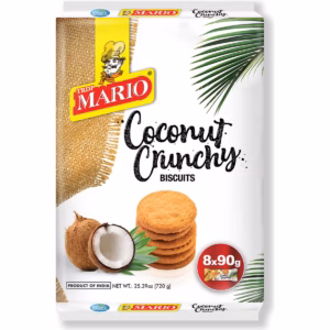 MARIO Coconut Crunchy Biscuits 8x90g