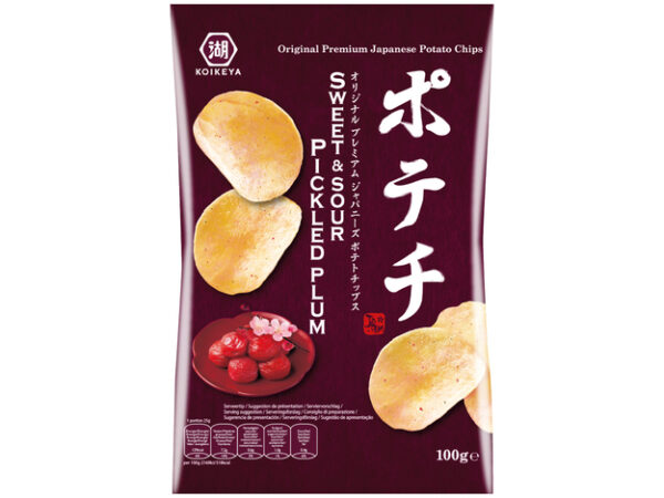 KOIKEYA Potato chips Sweet & Sour Pickled Plum 100g