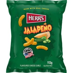 HERR`S Cheese Curls Jalapeno 113g