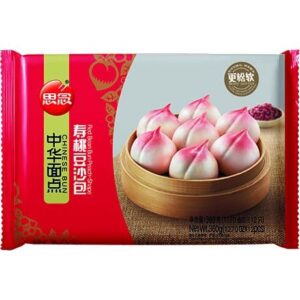 SYNEAR Red Bean Bun Peach Shape 360g