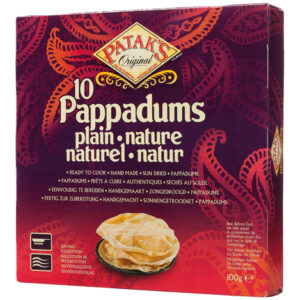PATAK`S 10 Plain Pappadums 100g
