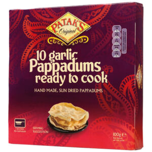 PATAK´S 10 Garlic Pappadums 100g