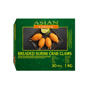 ASIAN CHOICE Breaded Surimi Crab Claws 500g
