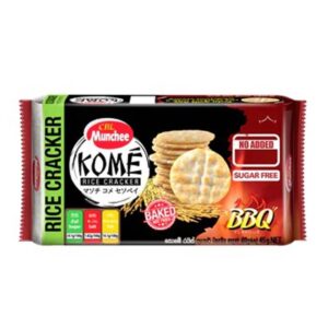 Asiatischer Reiscracker mit BBQ-Geschmack, zuckerfrei, gebacken.